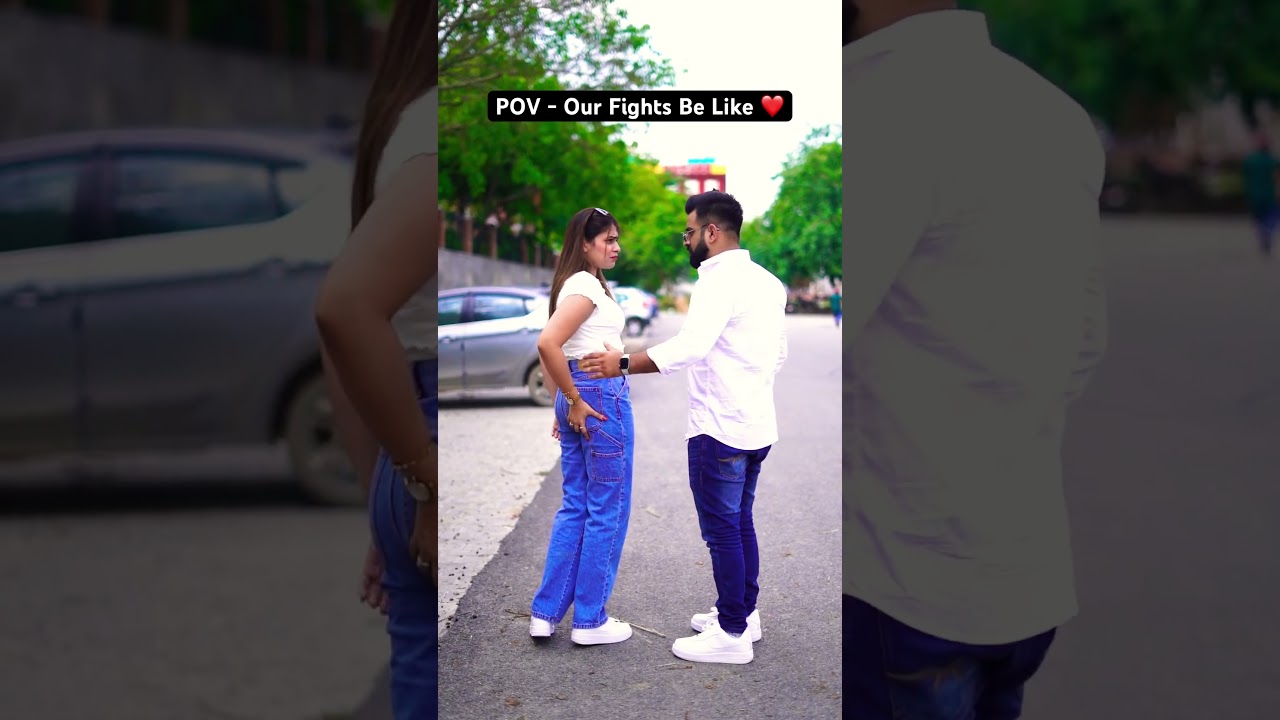 Our Fights Be Like ❤️😂 #rajatswati #couplegoals #viral #spanking #funny #youtubeshorts