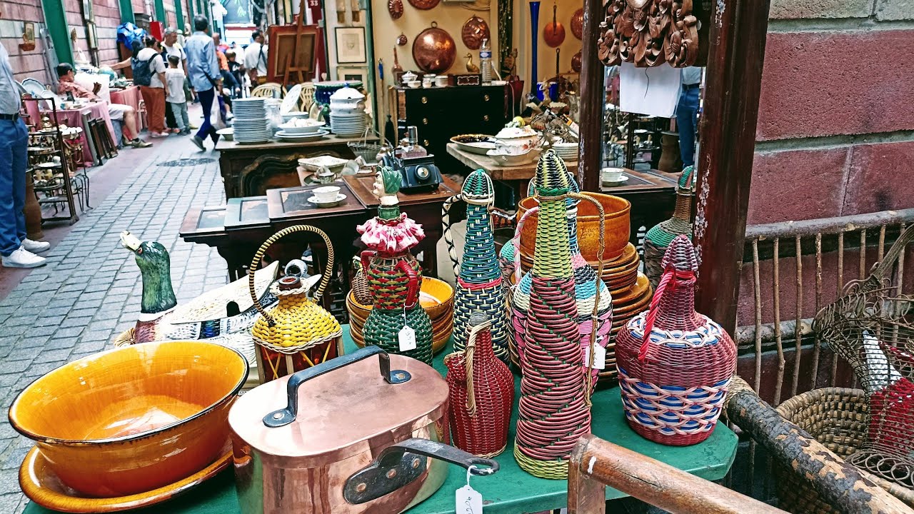 Paris France🇨🇵Modern BROCANTE in Paris 🏺Marché aux Puces🪑ANTIQUITÉS🏺 FLEA MARKET|Street sale|4KHDR