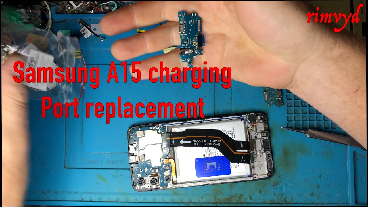Samsung A15 original service pack charging module replacement