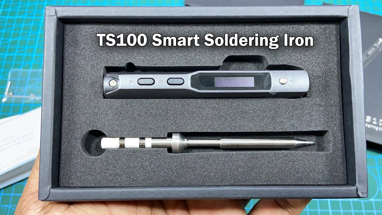 Unboxing and test Miniware TS100 soldering iron (B2 Tip) - Smart Soldering Iron