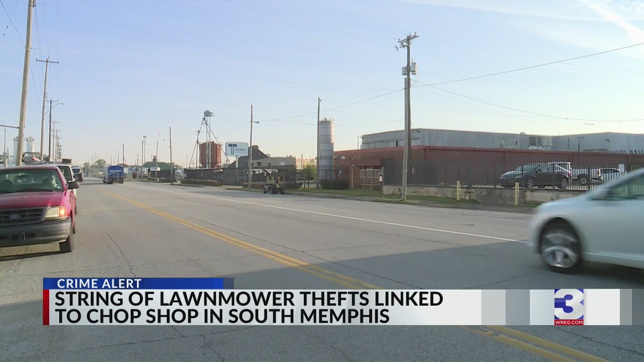 Lawnmower leads troopers to chop shop bust in Memphis