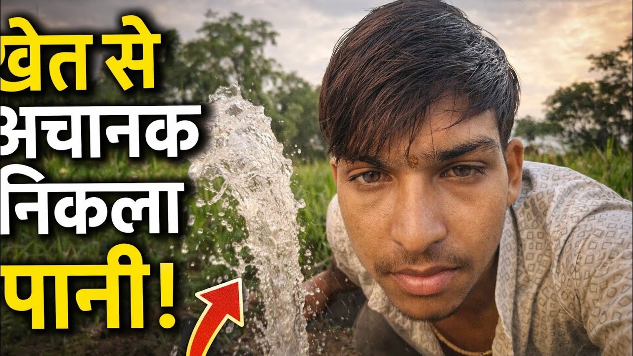 खेत में अचानक ज़मीन से निकला पानी 😲 | ऐसा नज़ारा पहले कभी नहीं देखा