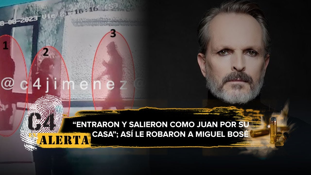 Así fue el robo a la casa de Miguel Bosé; filtran imágenes de los ladrones