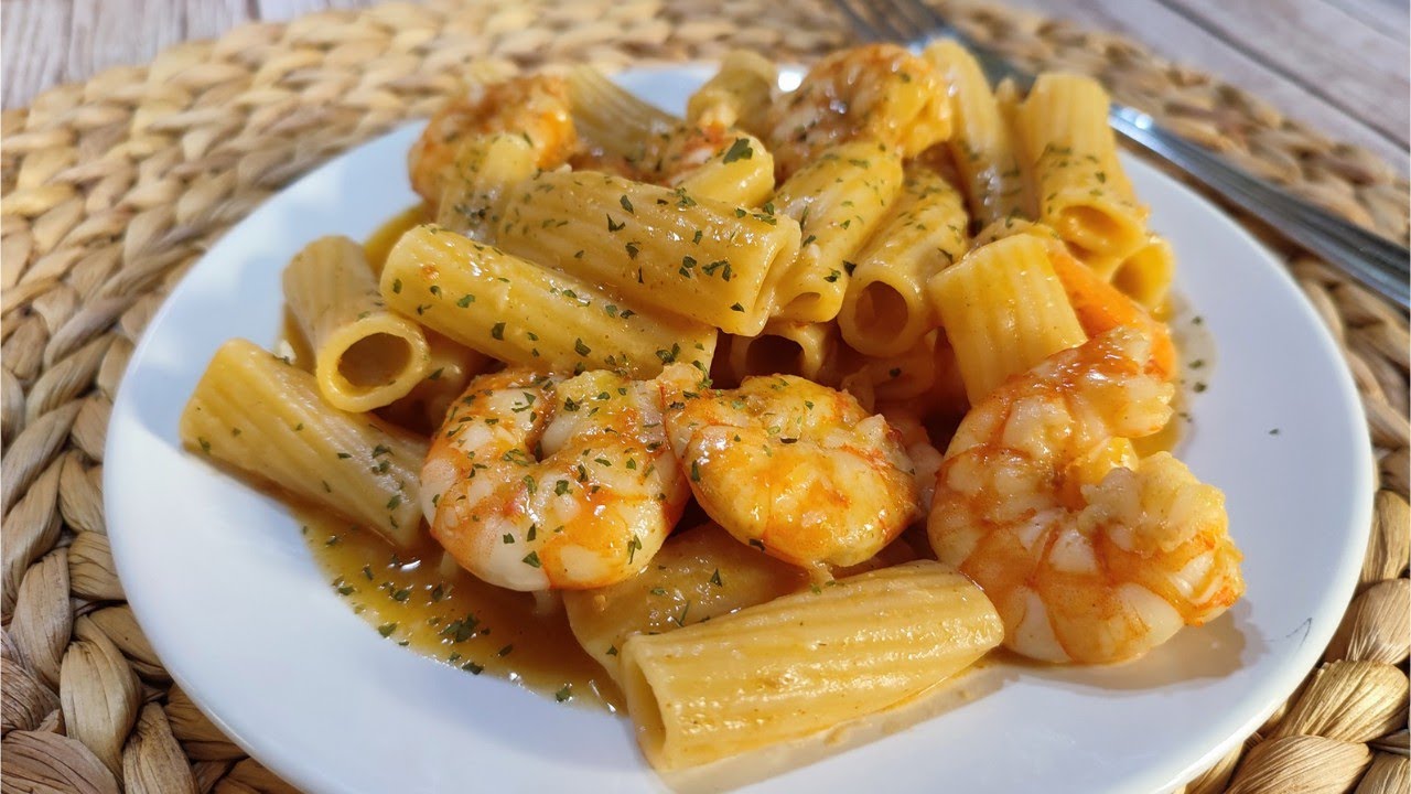 PASTA/TORTIGLIONI A LA MARINERA, fácil con sabor brutal! Con Mambo!!!