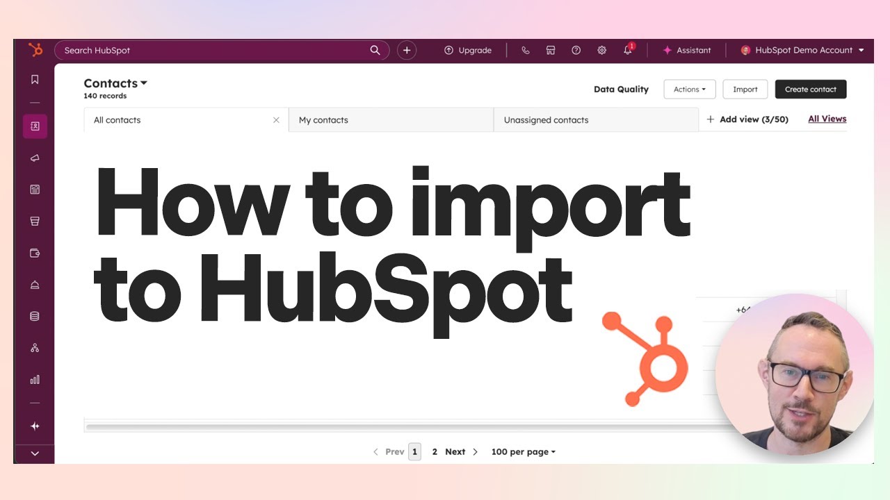 Как импортировать в HubSpot