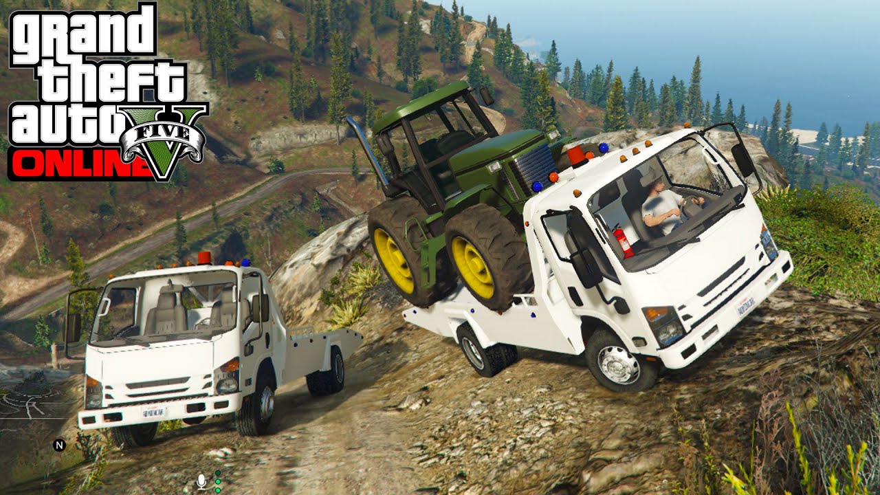 ¡SUBIENDO CHEVROLET NPR AL MONTE CHILIAD! GTA V MODS