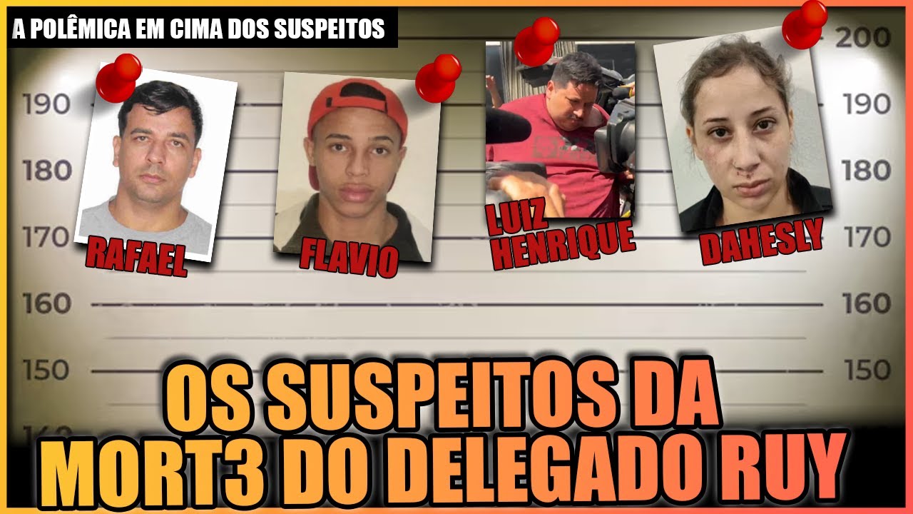 ANÁLISE DO SUSPEITOS DE TER TIRADO A VIDA DO DELEGADO RUY FERRAZ FONTES