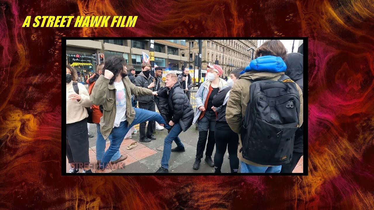 Manchester Becomes a War Zone: Britain First Protest Clashes with Counter-Protesters (Feb 21, 2026).