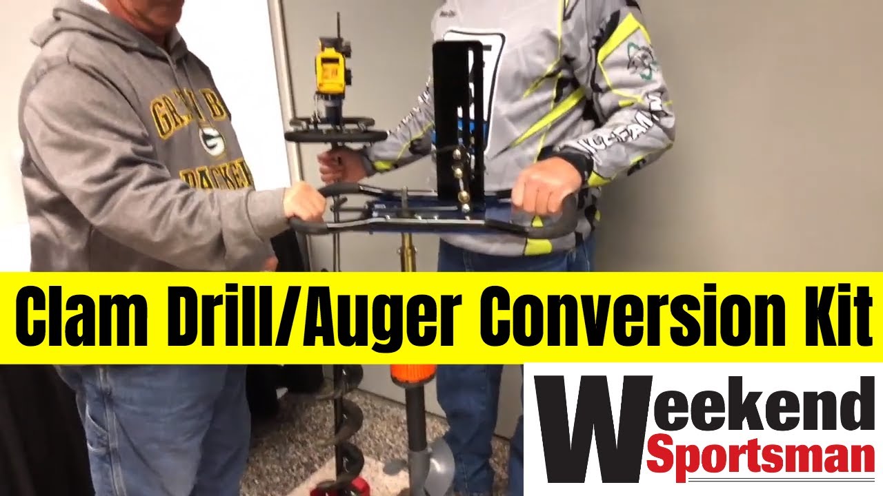 #ClamOutdoors Auger Drill Plate Conversion Kit Brushless Cordless 1/2 inch Drills Weekend Sportmans