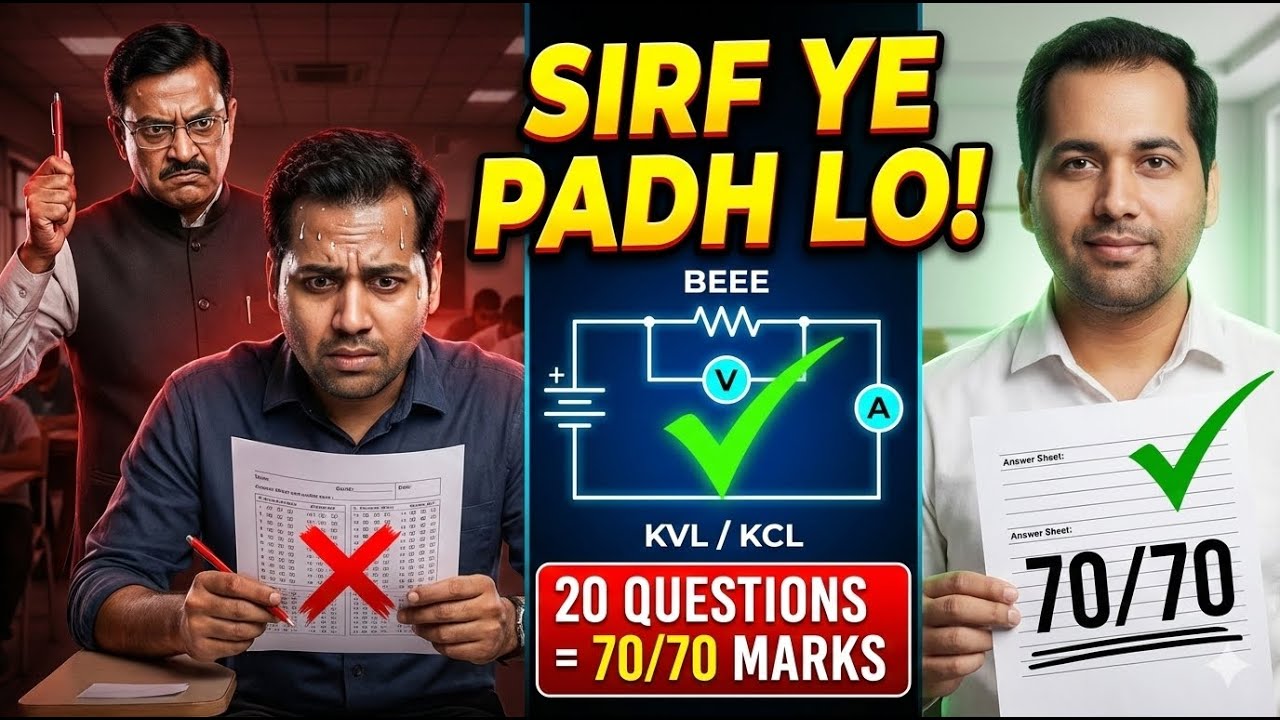 20 Questions = 70/70 Marks! 😱 BEEE Most Important Questions 2026.