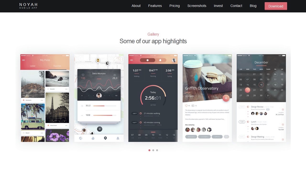Noyah - App Landing WordPress Theme