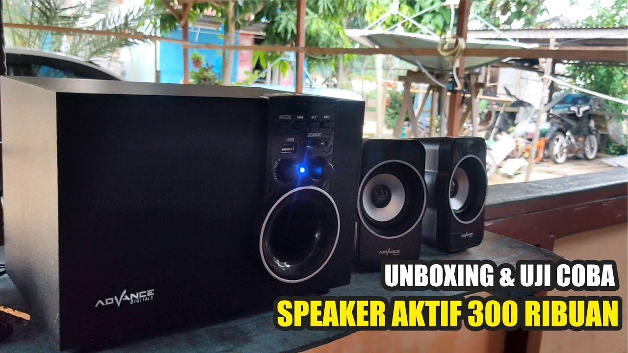 Unboxing & Uji Coba Speaker Aktif 300 ribuan. Advance M180BT. Tonton sebelum membeli!!!