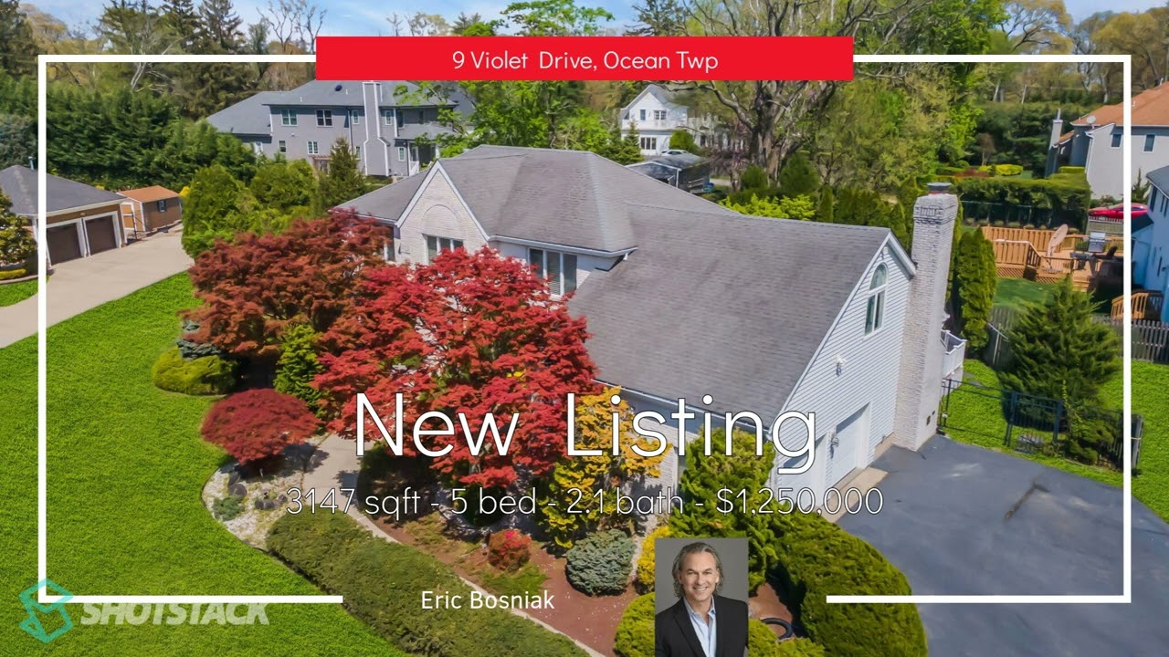 New Listing! 9 VIOLET DRIVE OCEAN TWP NJ.