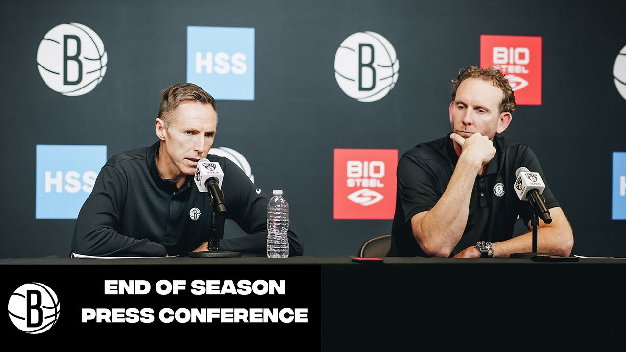 Sean Marks & Steve Nash End of Season Press Conference | Brooklyn Nets