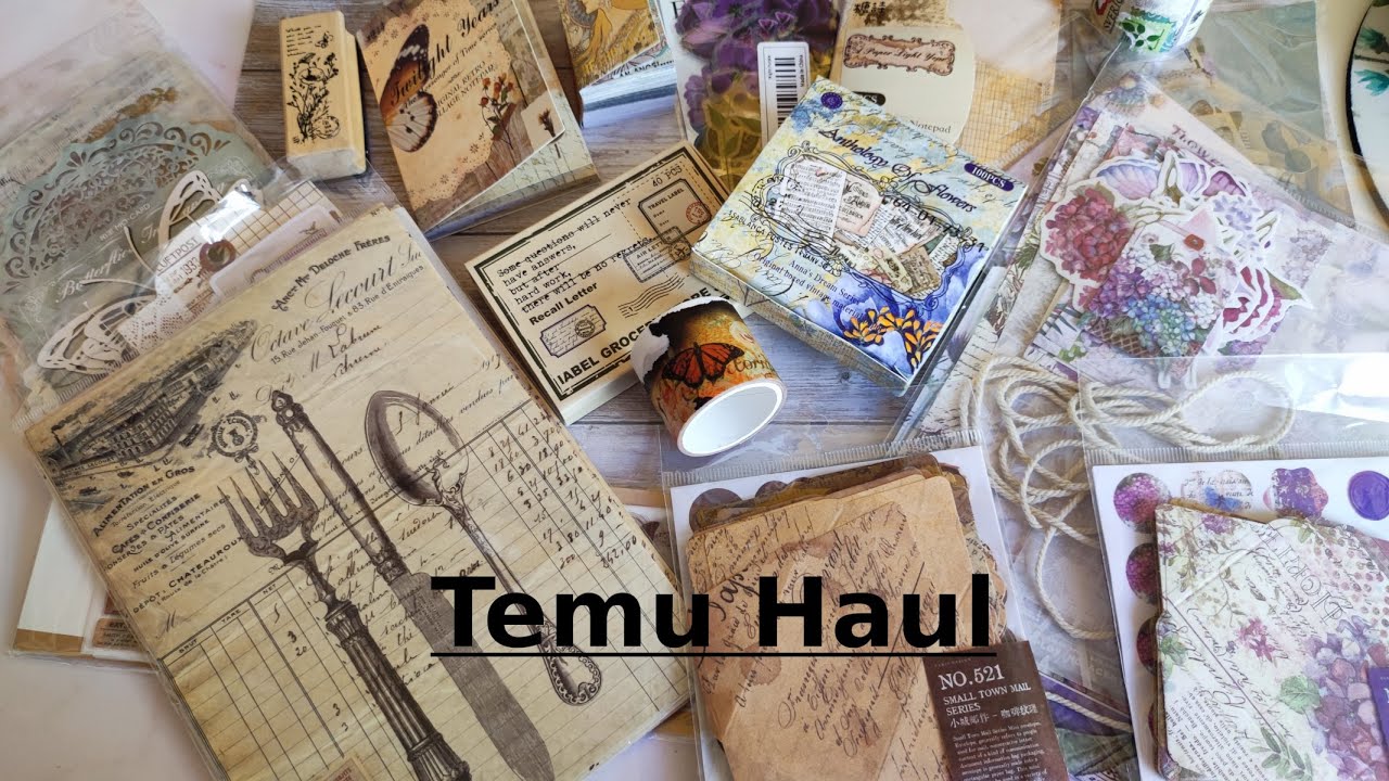 #Temu Haul / tolles Material für Junk Journals