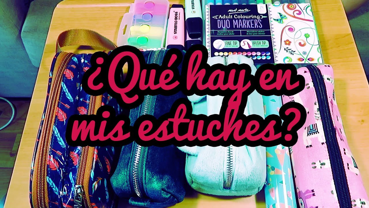 Qué llevo en mis estuches | Papelería variada
