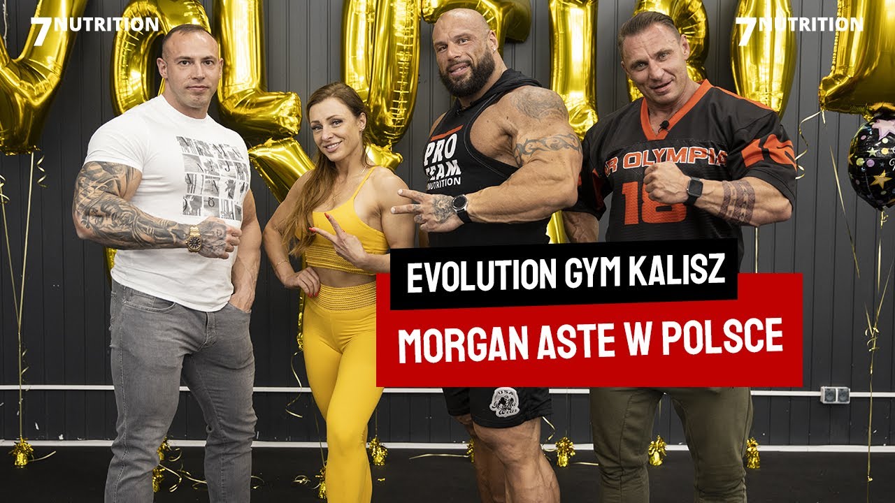 Morgan Aste w Polsce #1 - Evolution Gym w Kaliszu | Wsp&oacute;lny trening n&oacute;g z Frytą i Sabiną