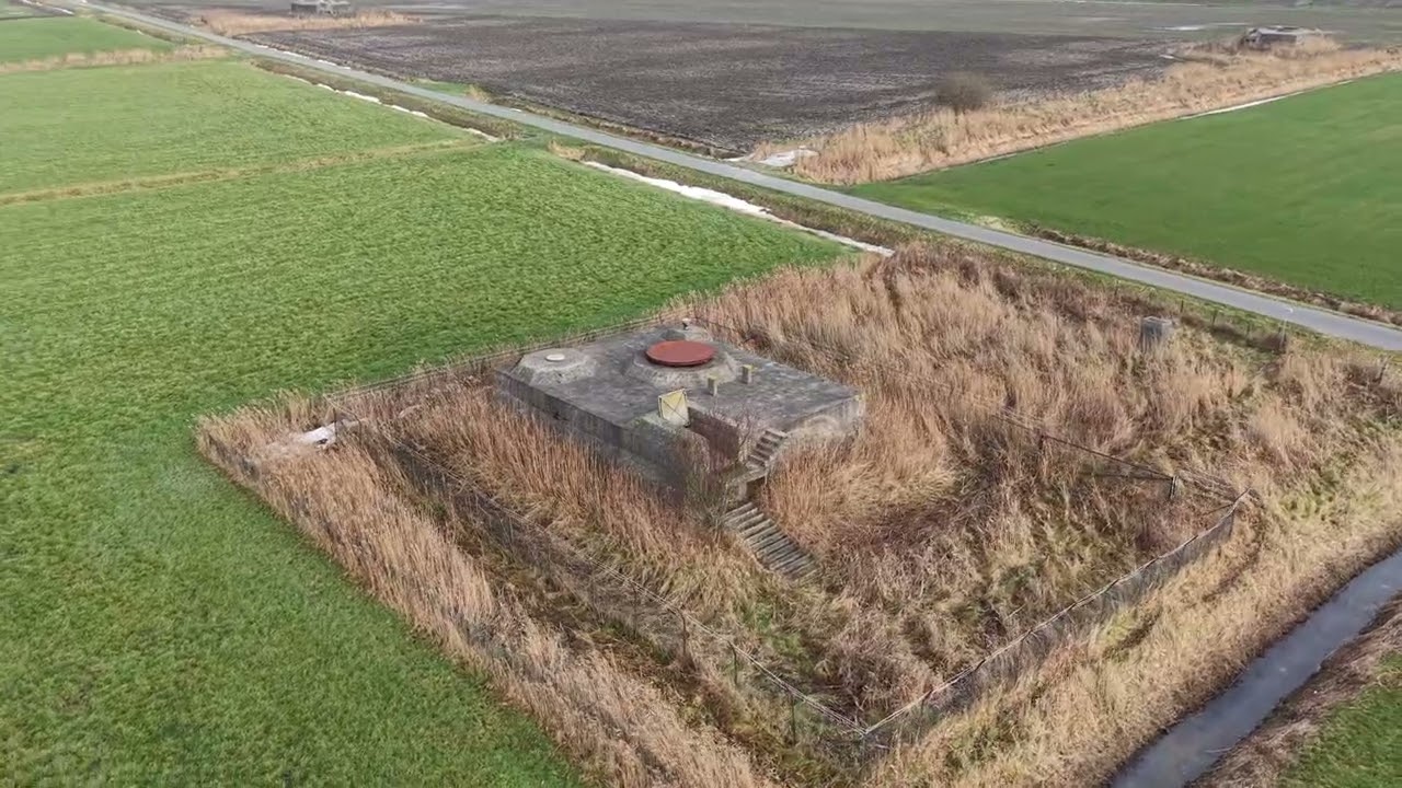 Cold war bunkers nearby Delfzijl Netherlands