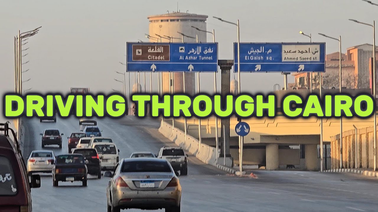 Driving through Cairo, Egypt