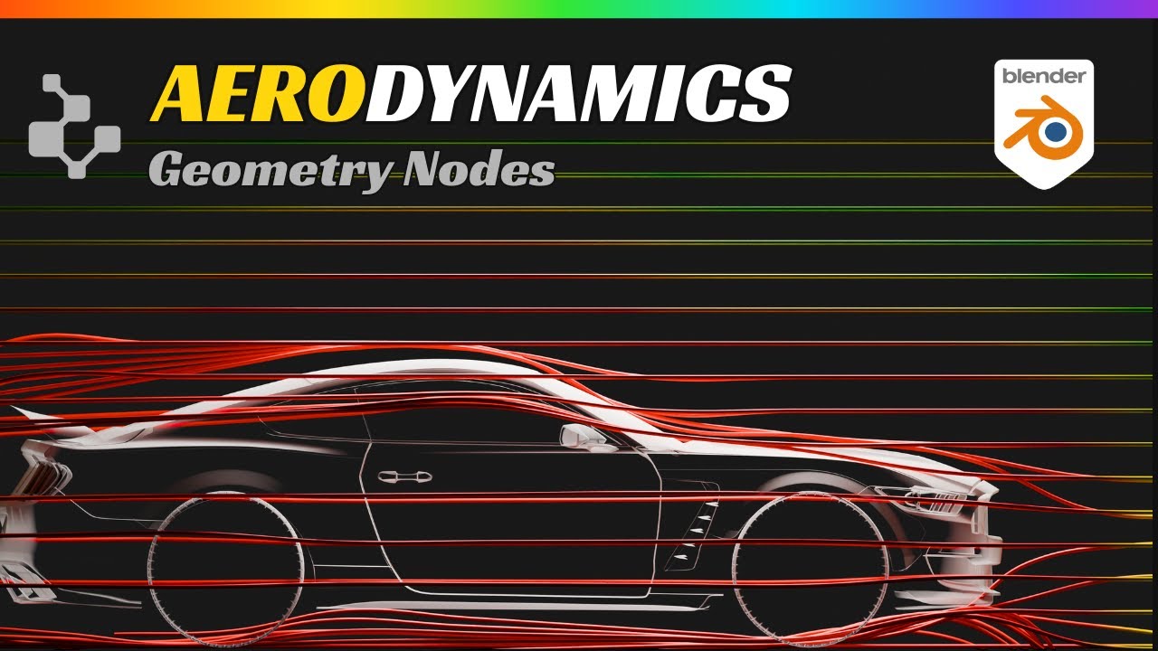 Blender : Aerodynamic Simulation v2 [Geometry Nodes]