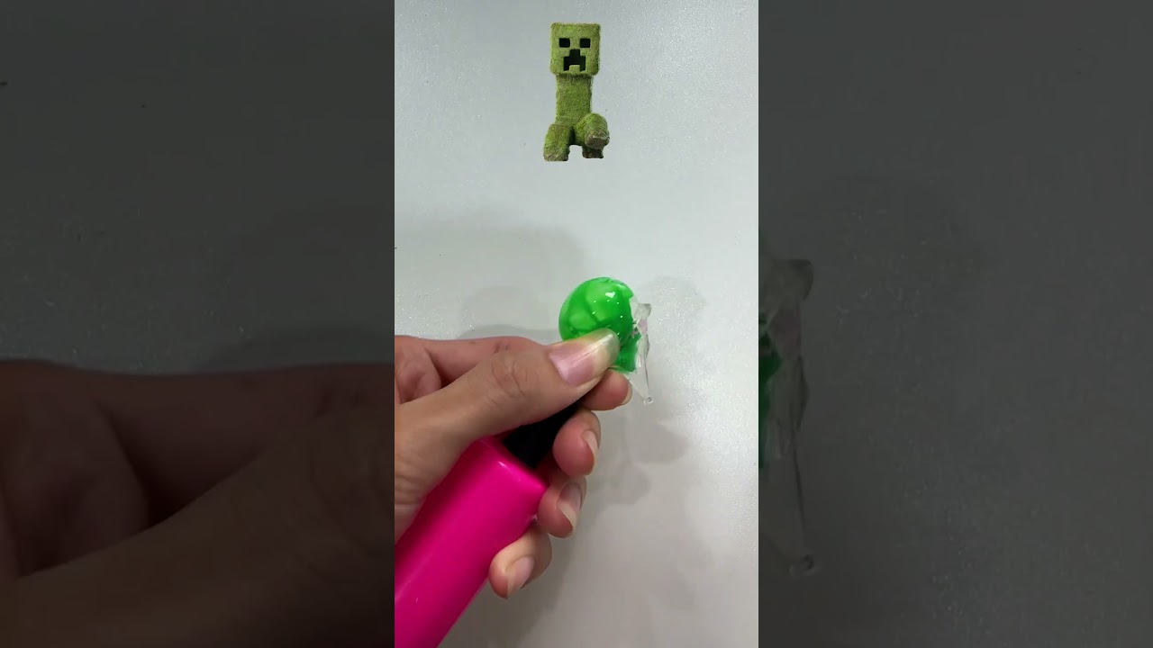 Minecraft DIY Glitter Nano Tape Bubbles✨| So Satisfying! #nanotape  #minecraftmovie #satisfyingdiy