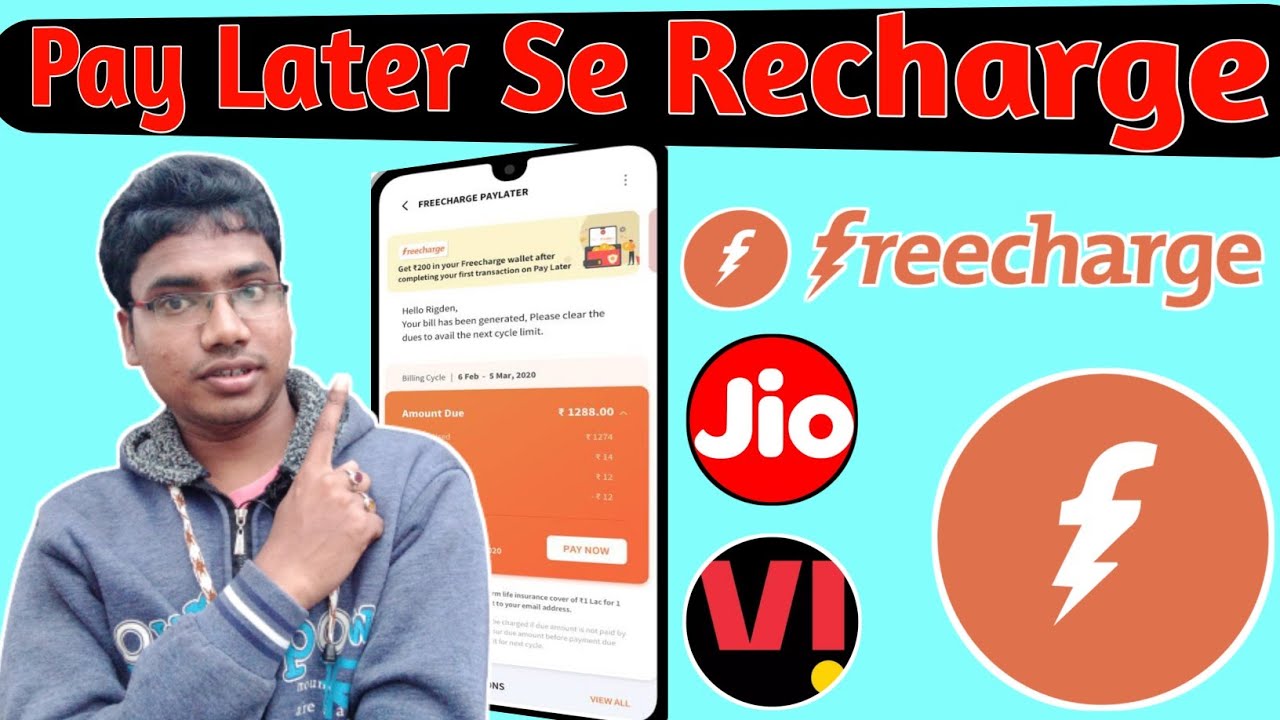 How To Recharge Using FreeCharge Pay Later Balance | Axis Pay Later Limit Se Kaise Recharge Kare