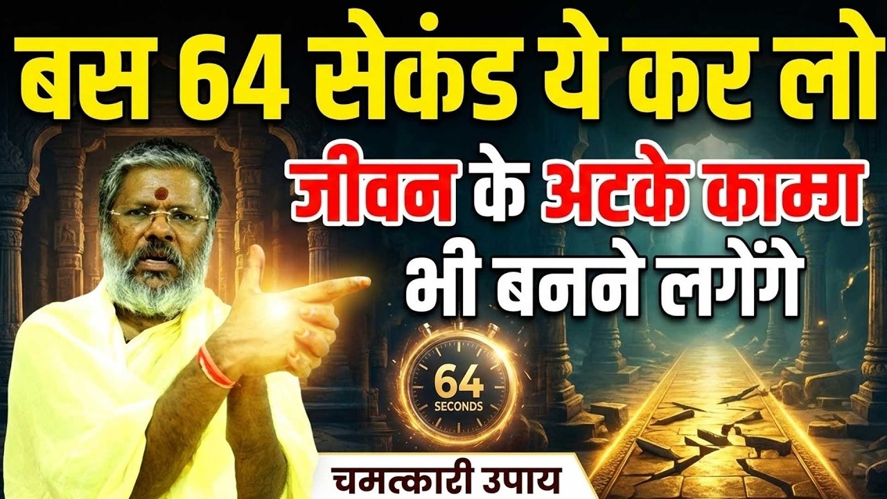 बस 64 सेकंड ये कर लो – जीवन के अटके काम भी बनने लगेंगे Shri Vasant Vijayanand Giriji Maharaj