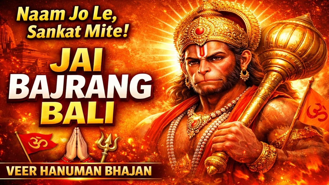 Jai Bajrang Bali 🚩 | Veer Hanuman Bhajan | Bajrang Bali Ka Naam Jo Le | Powerful Hanuman Song