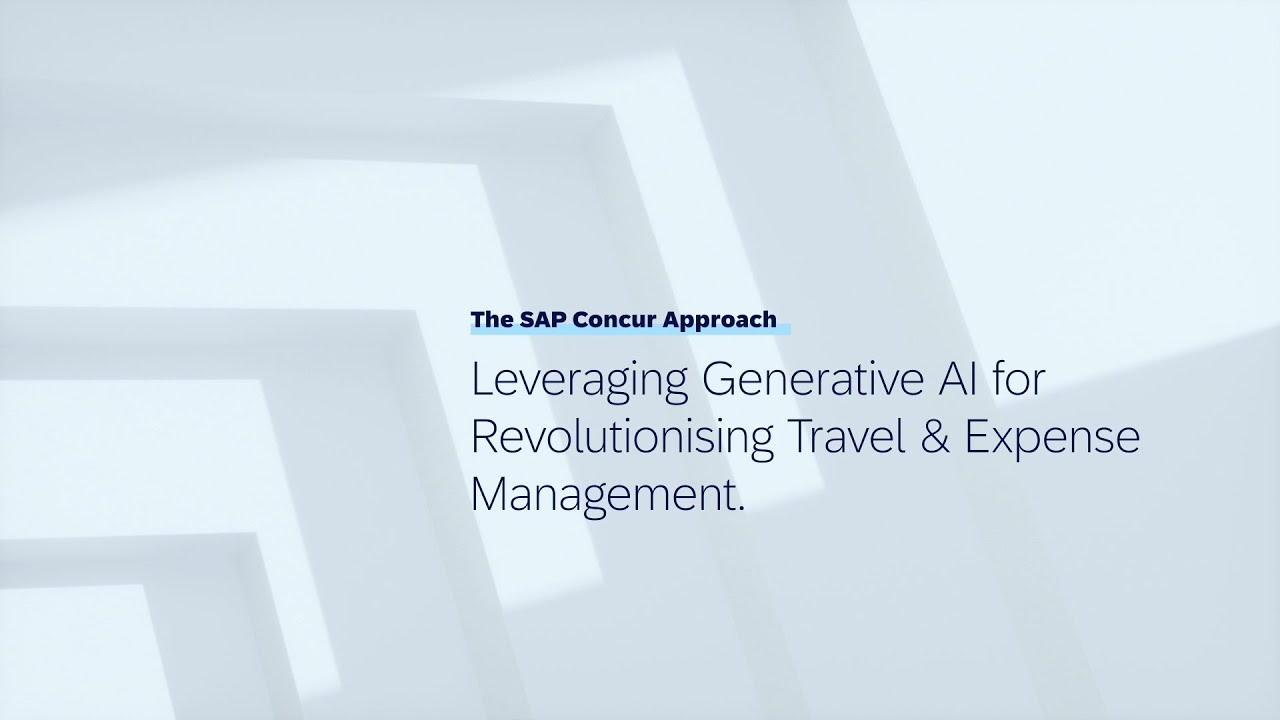 Leveraging Generative AI for Revolutionising Travel & Expense Management: The SAP Concur Approach