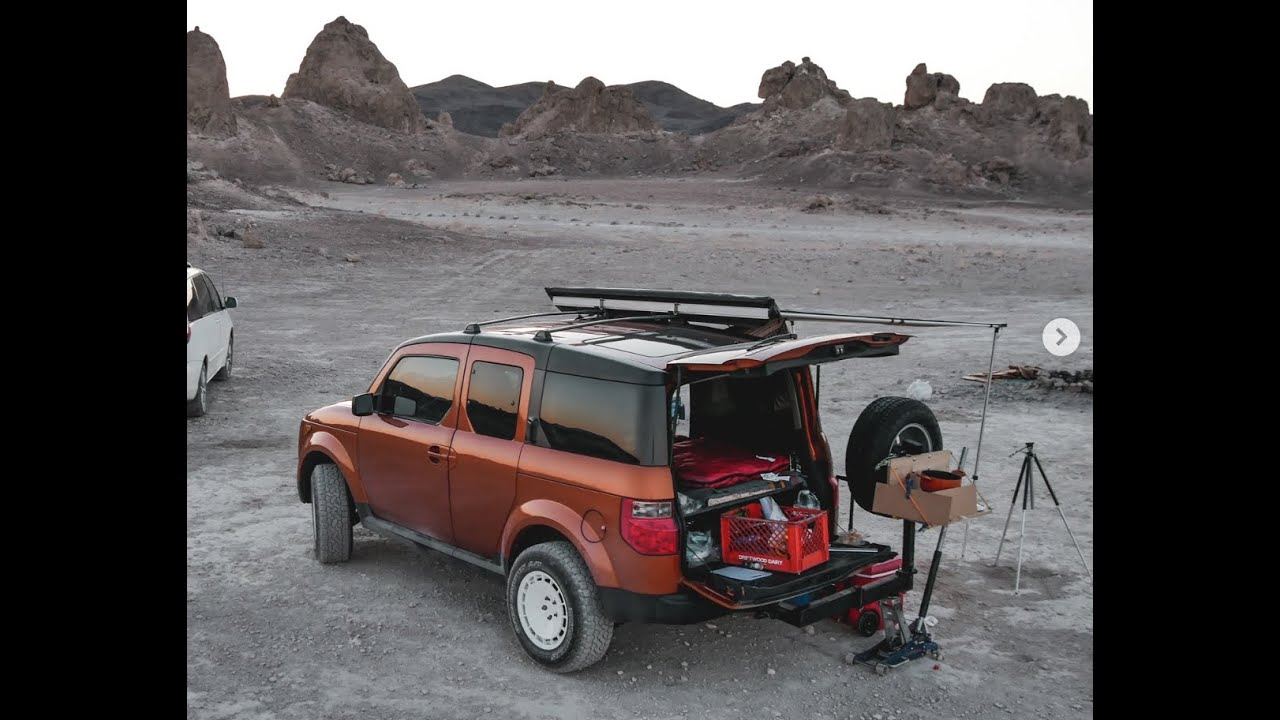 Hauling a 5x8 Uhaul trailer on the AWD Honda Element K24