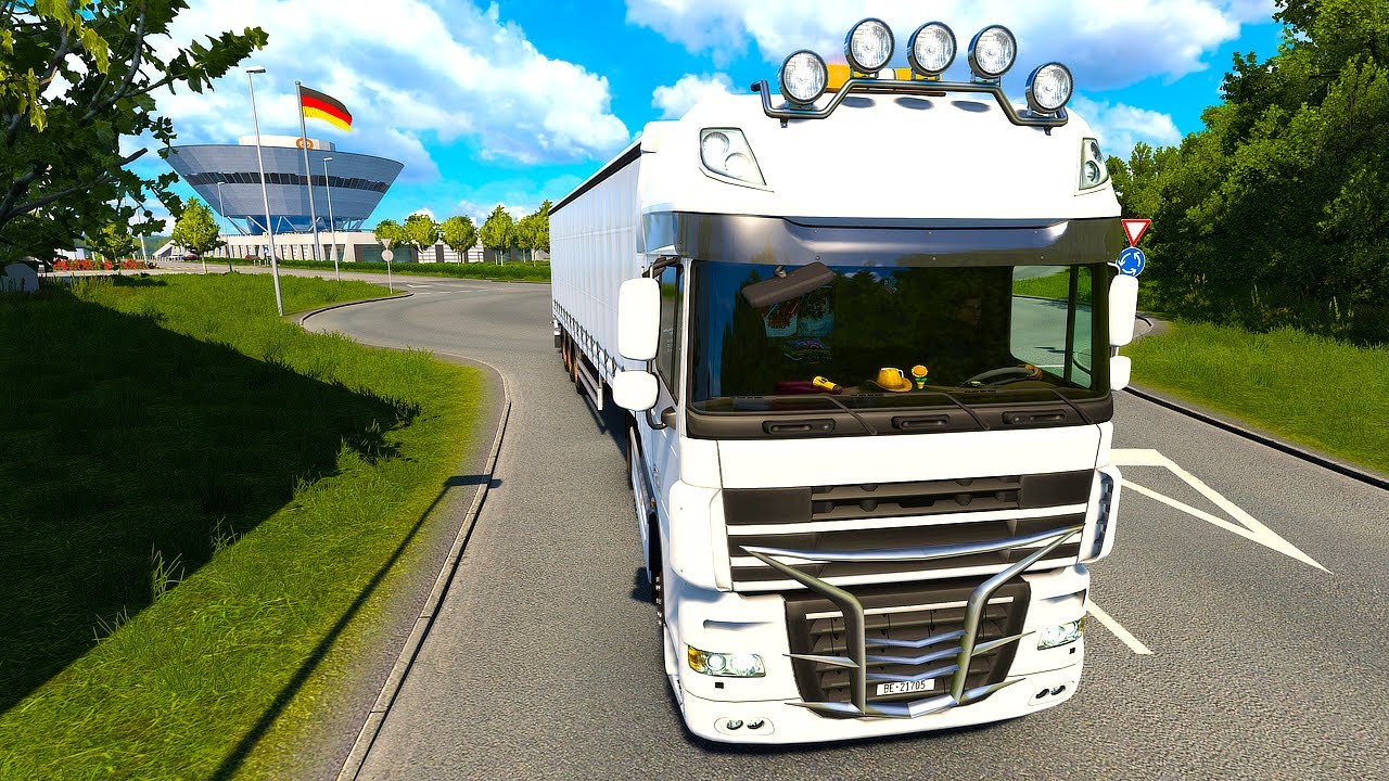 Narrow Roads + Heavy Scaffolding Load | Leipzig to Hamburg | ETS2