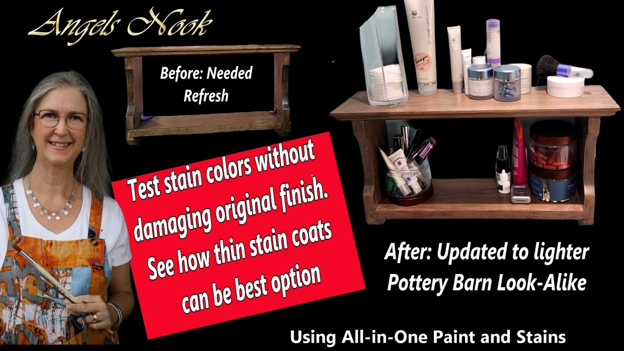 Test Multiple Stains on Finished Wood | Quick, No-Damage Method Using Heirloom Traditions Paint
