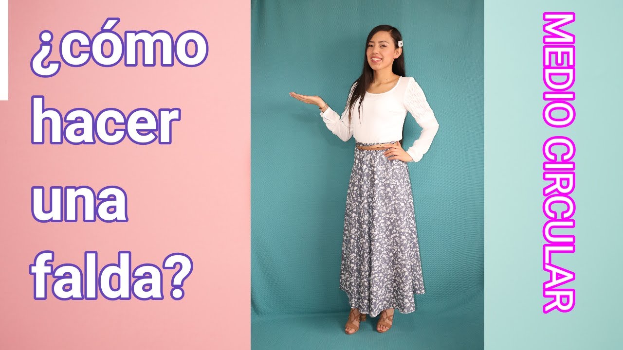 Cómo hacer una falda? | sin trazo | a mano | a máquina | fácil | medio circular
