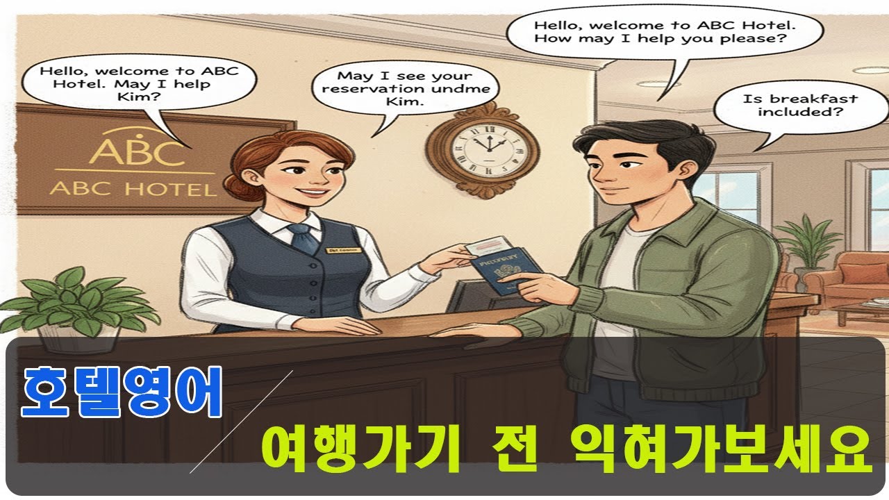 해외여행 필수 호텔 영어 | Hotel English for Travelers