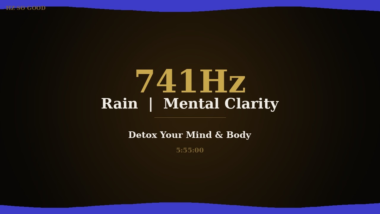 741Hz Rain | Black Screen | Solfeggio Frequency | Sleep & Meditation | Hz So Good