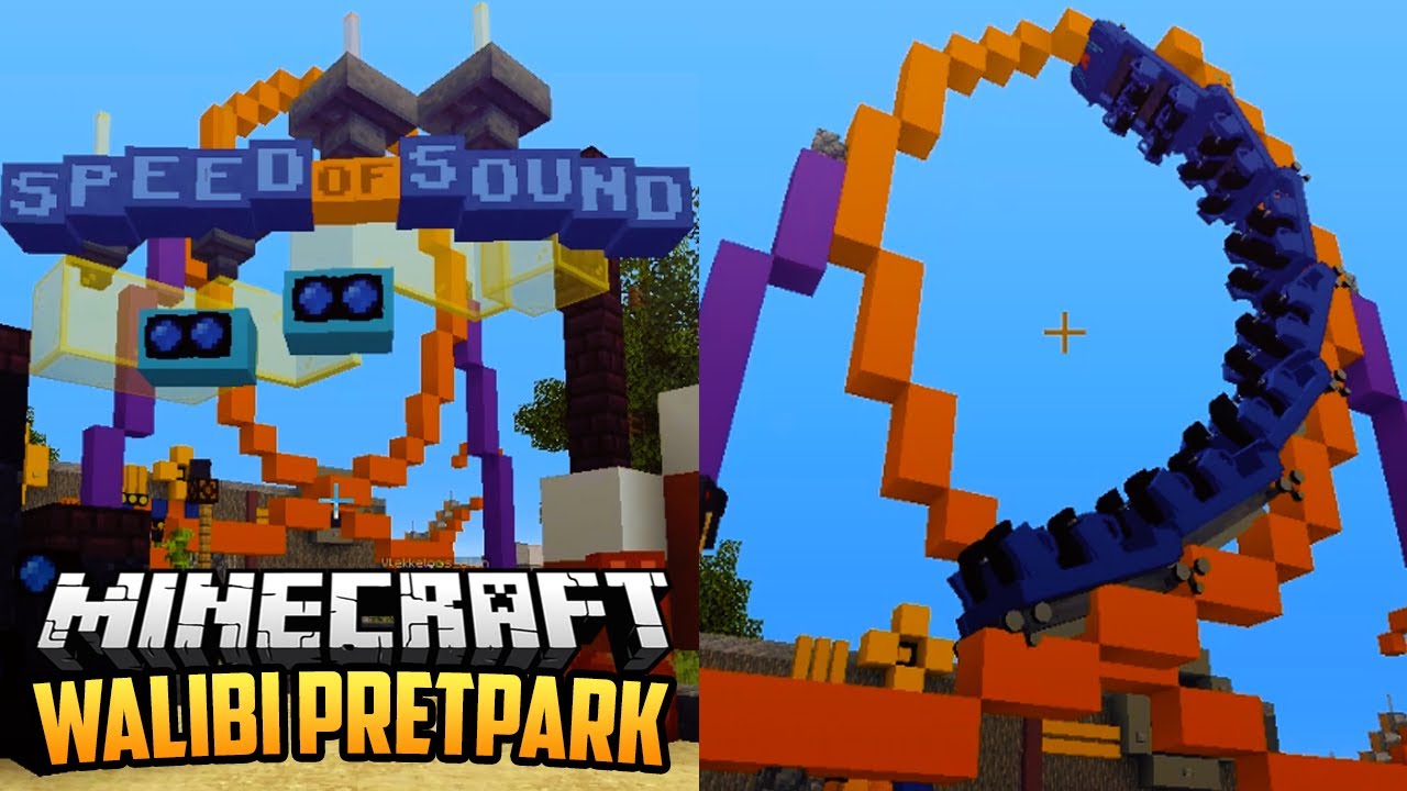 MINECRAFT WALIBI SPEED of SOUND - Minecraft Project Walibi Server