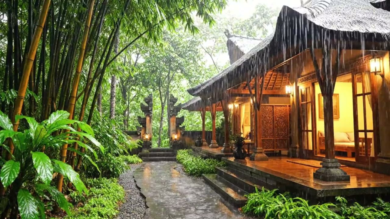 Calming ASMR Bali Rain Sounds For Mental Relaxation 💧 BaliRain