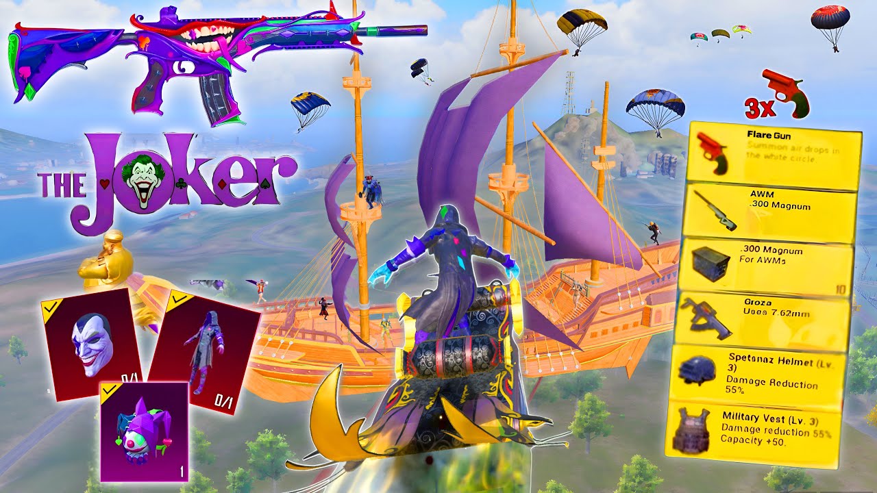 wow!!😍FIRST Time PLAYING with FULL LEGENDARY JOKER SKINS😈 SAMSUNG,A3,A5,A6,A7,J2,J5,J7,S6,S7,59,A10,