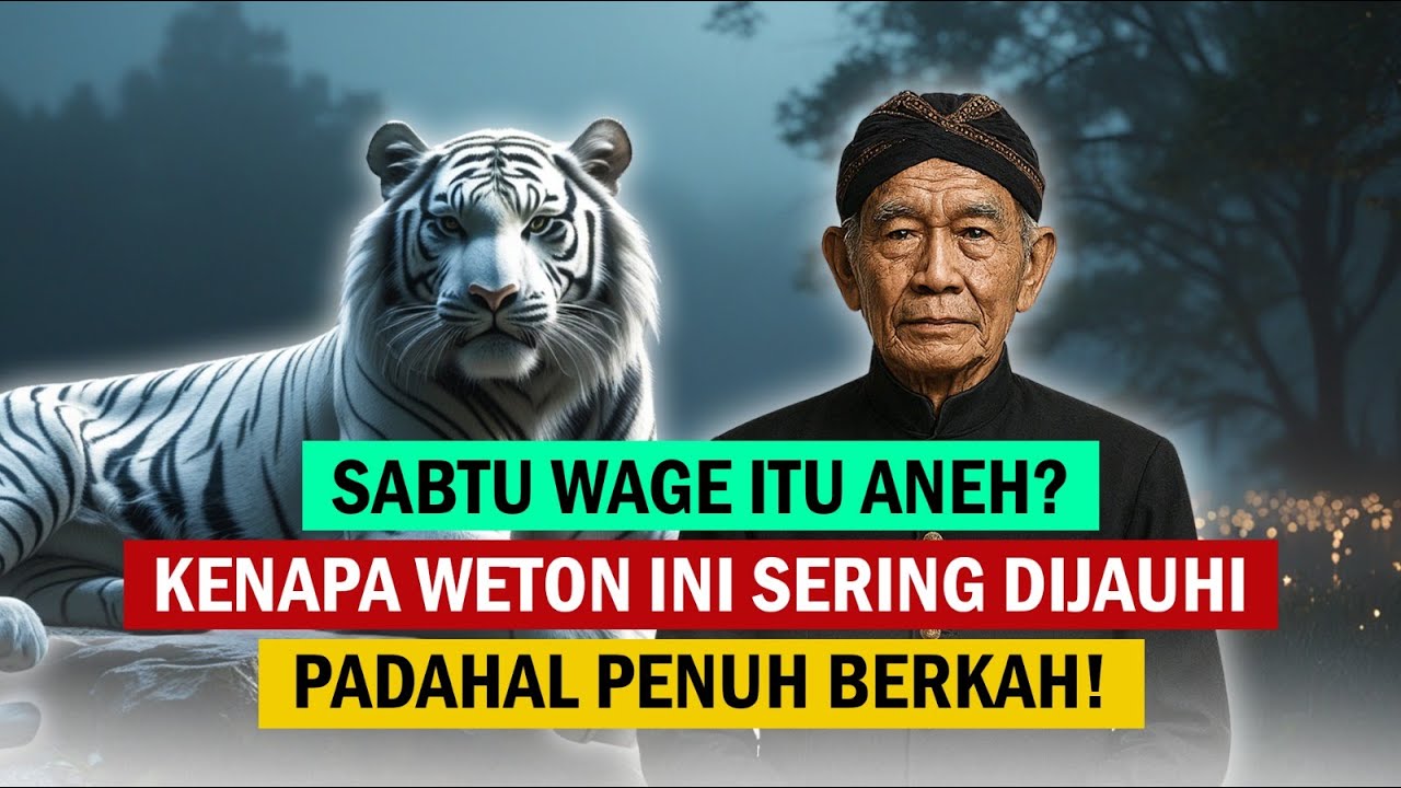 SABTU WAGE ITU ANEH? KENAPA WETON INI SERING DIJAUHI PADAHAL PENUH BERKAH! | SEPUTAR WETON