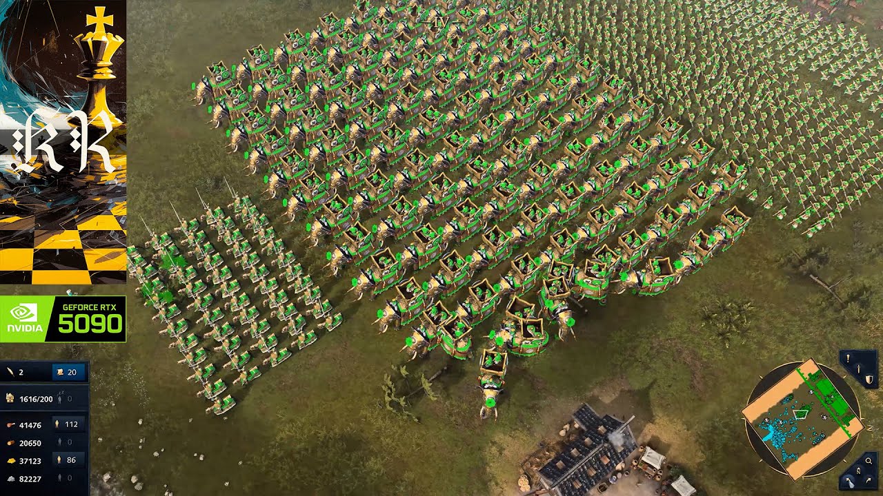 Age of Empires 4 | 4K Ultra RTX 5090 | Delhi Elephant Archer & Gunpowder Domination Over French
