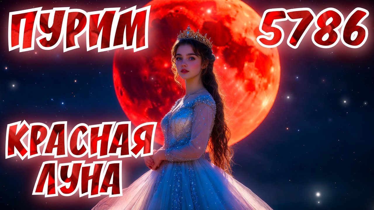 ЗНАМЕНИЕ КРАСНОЙ ЛУНЫ В ПУРИМ 5786