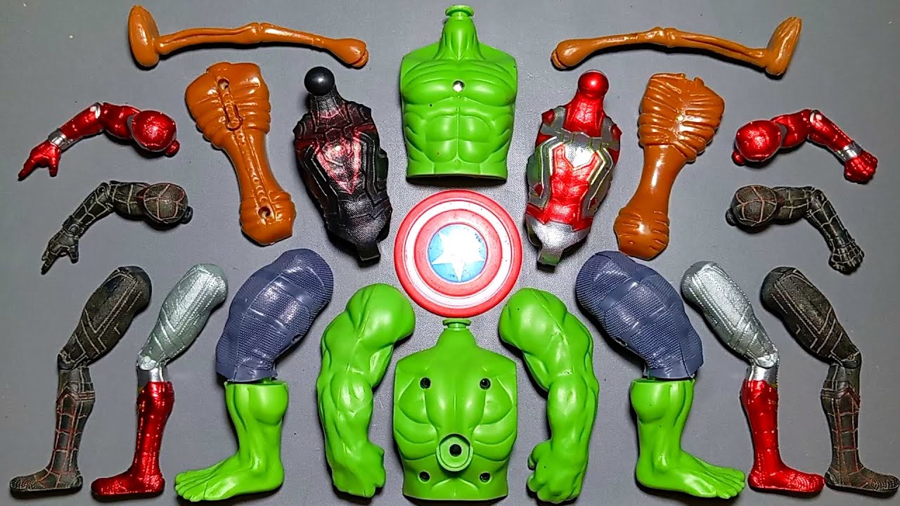 AVENGERS TOYS MARVEL'S HULK SMASH, SPIDER-MAN, SIREN HEAD, BLACK SPIDER-MAN SUPERHERO TOYS