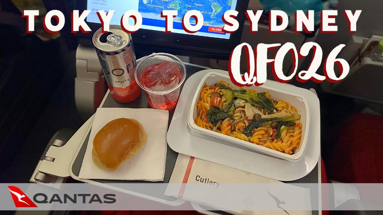 ✈️ Celebrating the year-end in Sydney｜Qantas Economy｜Tokyo to Sydney｜QF026