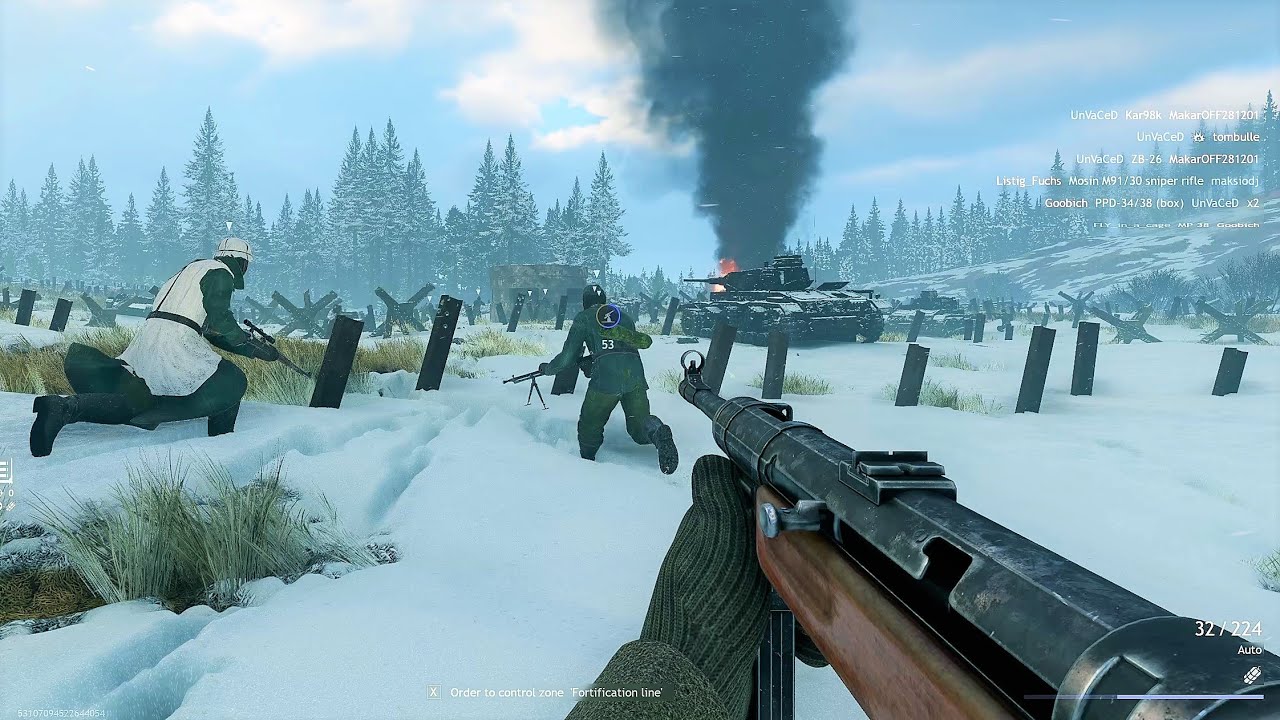Enlisted Gameplay - Fortified district - Battle For Moscow [1440p 60FPS]