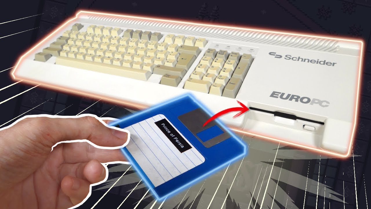 ¡ FLIPAD ! 😻 un PC retro INTEGRADO DENTRO de un TECLADO 💻 SCHNEIDER EURO PC
