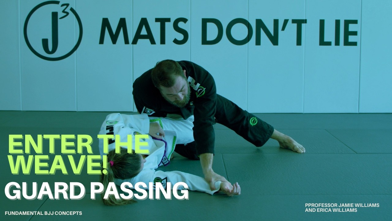 Weave Pass to Mount from Knee Shield and Side Control │ BJJ Guard Passing
