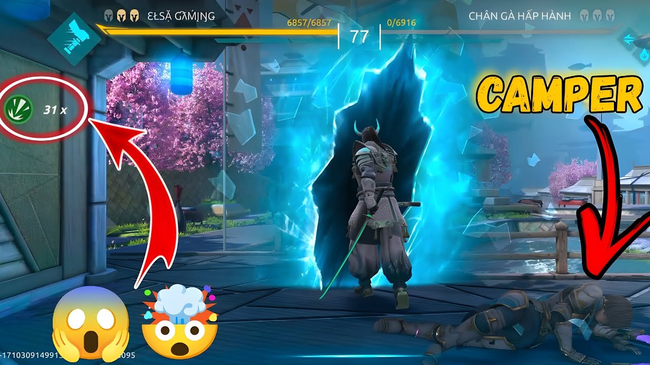 Itu slaughtering This Pro Camper Without Any Mercy 😶‍🌫️ | Shadow Fight 4 Arena #shadowfight4