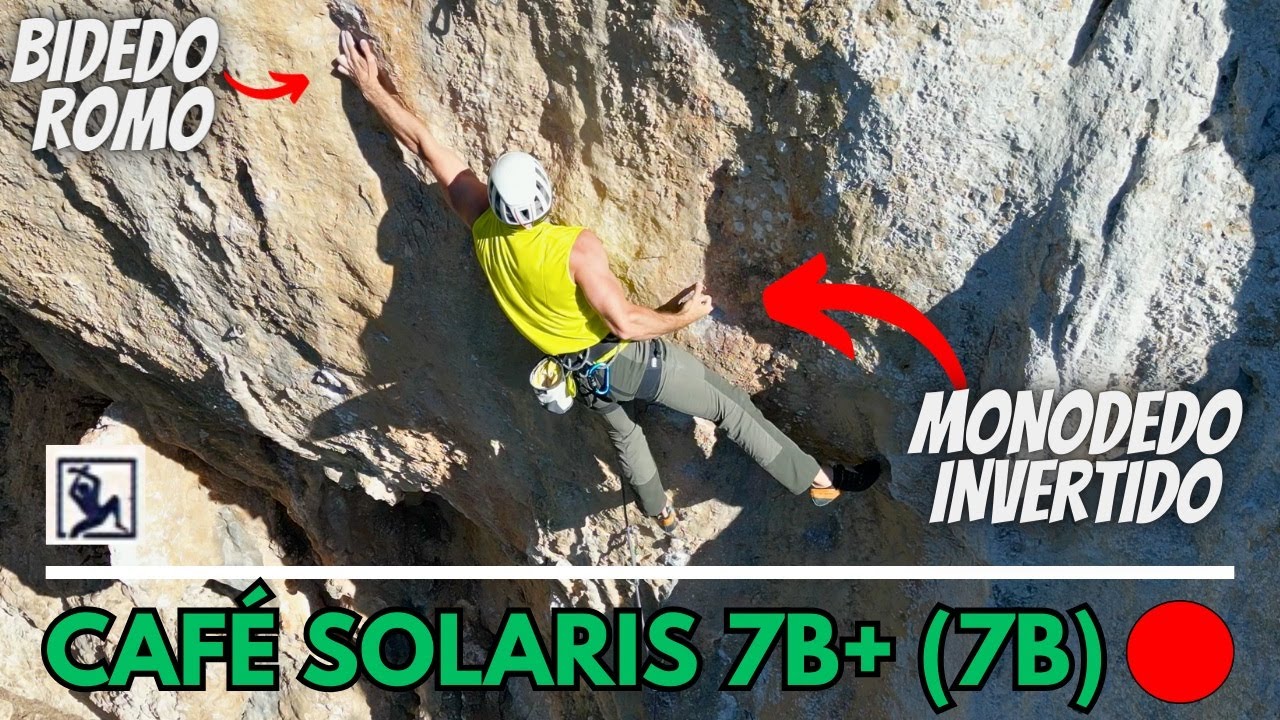 🔴 Mi PRIMER 7B+ es GUAPÍSIMO pero no es 7B+ y da igual |  CAFÉ SOLARIS  (7B+)  | Escalada comentada