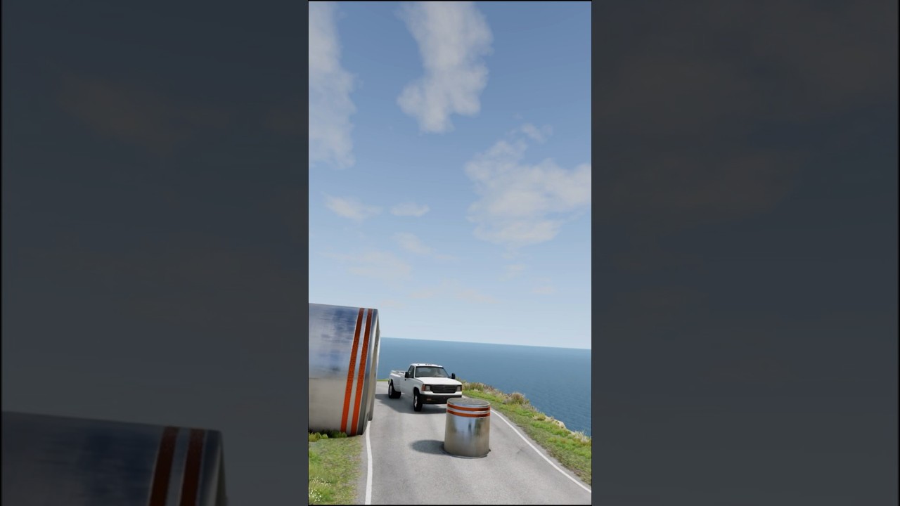 Cars & Fire Rescue Vs Pit Boıllards - #beamngdrive