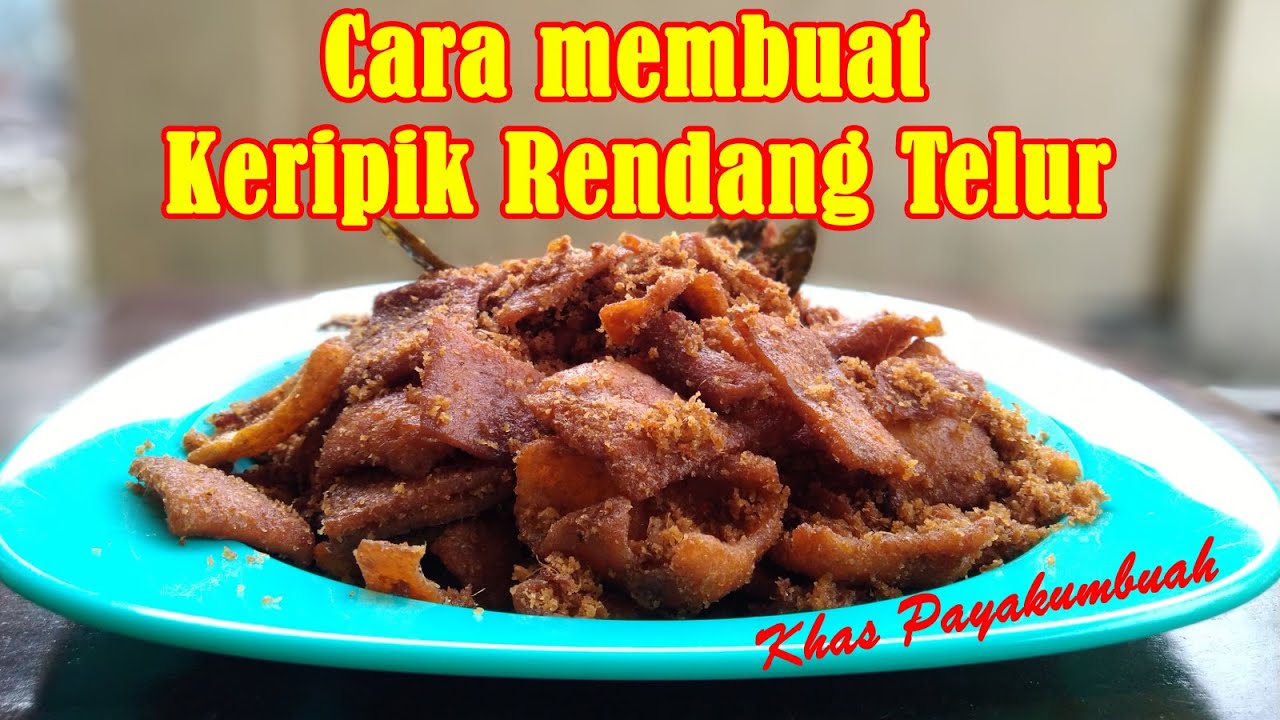 Cara membuat Keripik Rendang Telur khas Payakumbuh